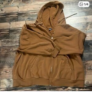Old Navy dark tan hoodie sweatshirt